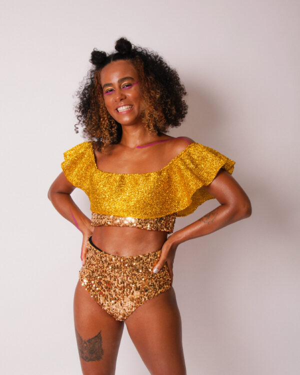 Top ciganinha dourado - Image 4