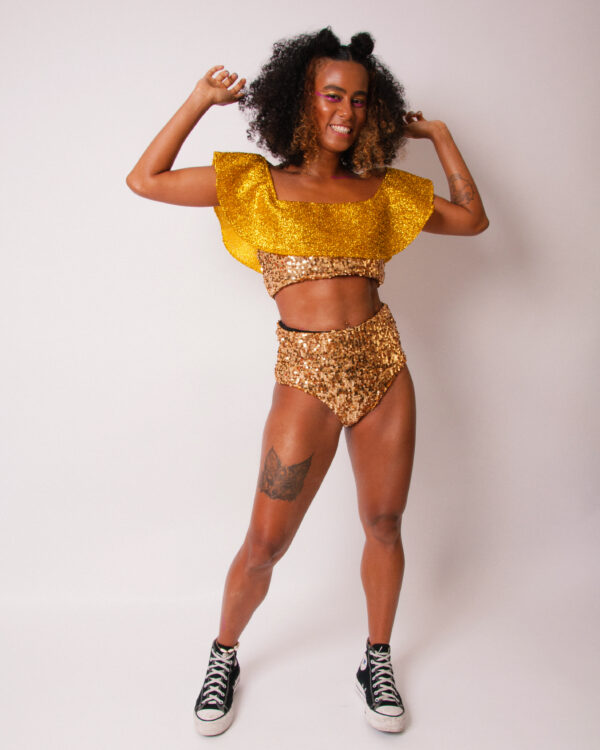 Top ciganinha dourado - Image 7