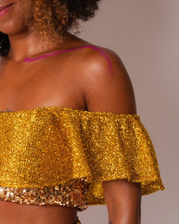 Top ciganinha dourado - Image 5